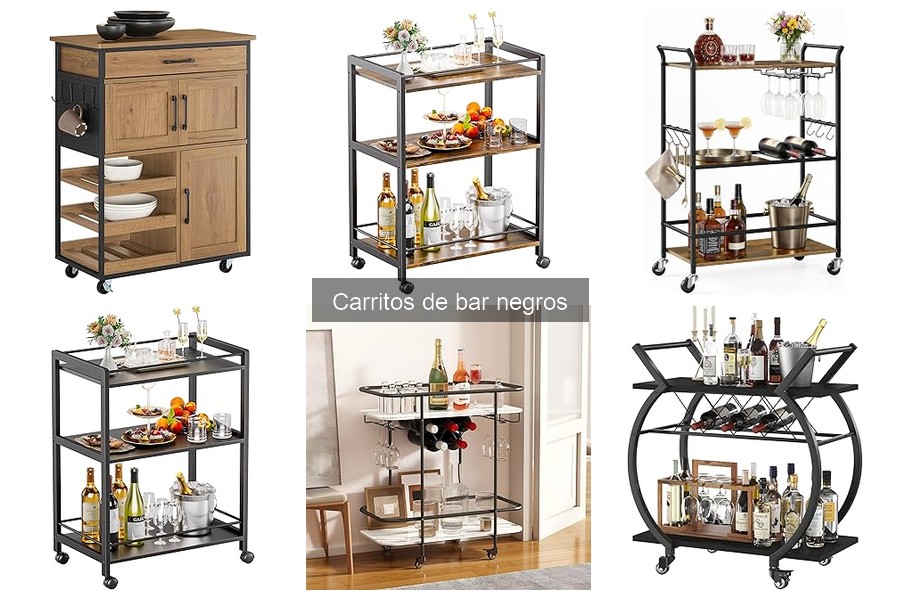 Comparativa de los Mejores Carritos de Bar Negros