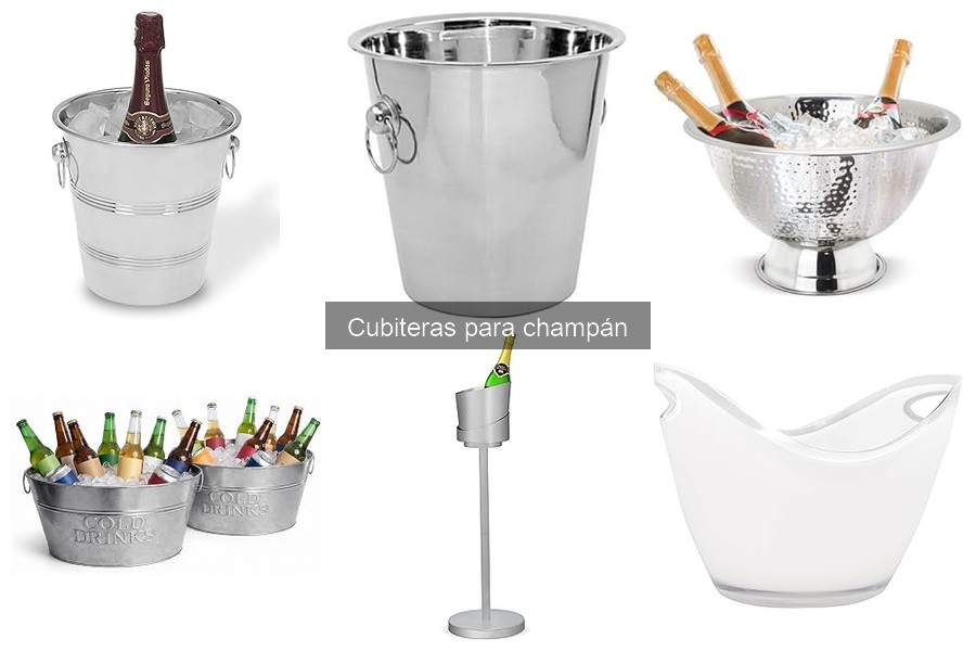Comparativa de materiales en cubiteras para champán