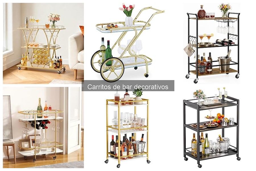 Comparativa de materiales para carritos de bar decorativos