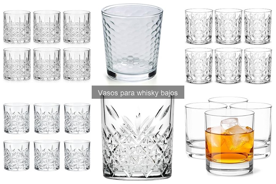 Comparativa de precios de vasos para whisky bajos