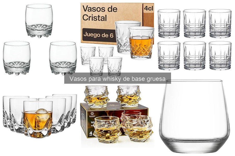 Comparativa de precios: Vasos para whisky de base gruesa