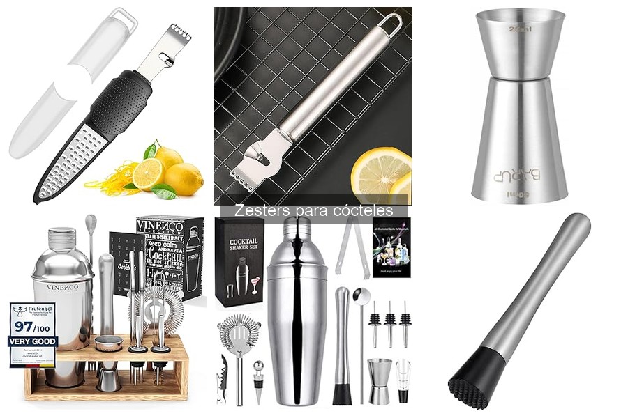 Comparativa de zesters y utensilios para cítricos