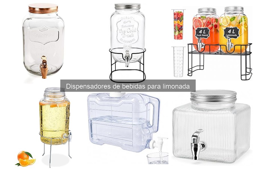 Comparativa: Dispensadores de vidrio vs plástico para limonada