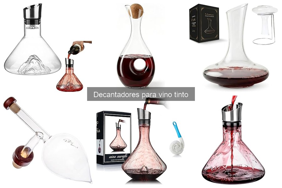 Comparativa entre decantadores de vidrio y cristal para vino