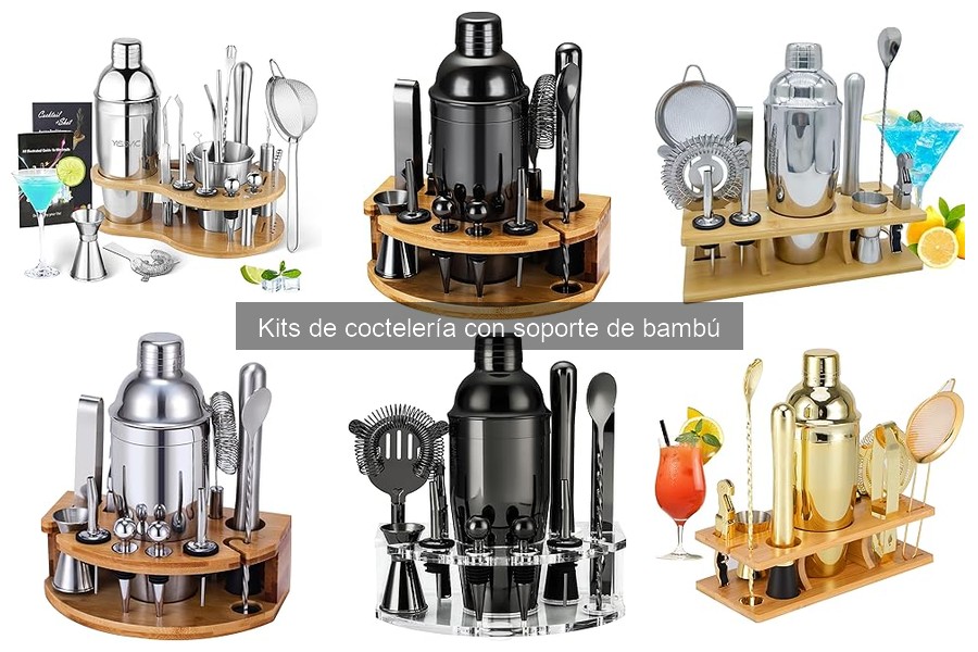 Comparativa: Kits de coctelería en bambú, plástico y metal