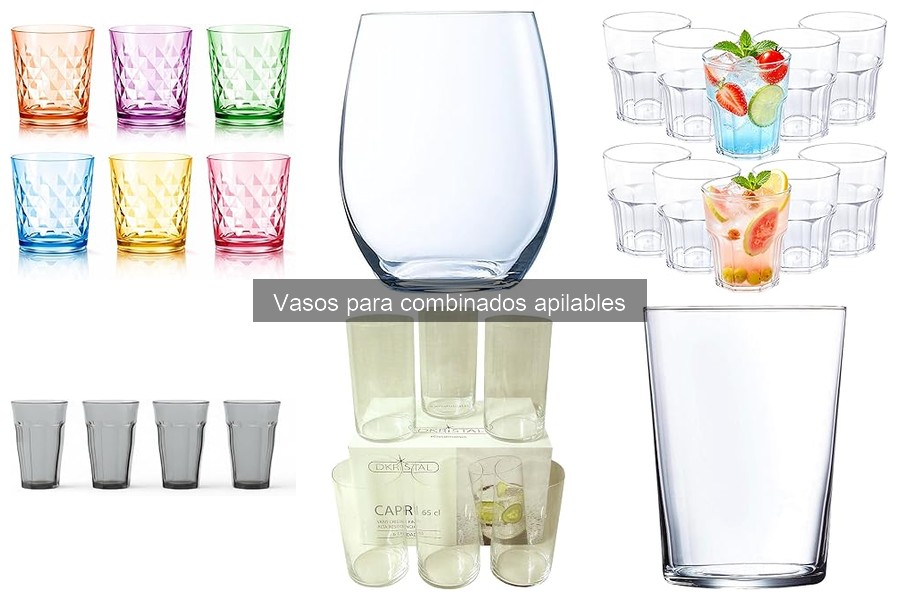 Comparativa: Vasos Apilables de Vidrio vs Plástico
