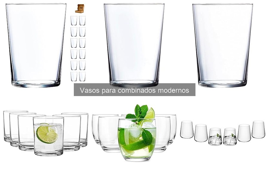 Comparativa: Vasos de vidrio vs. plástico para combinados
