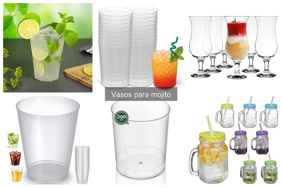 Comparativa: Vasos de Vidrio vs Plástico para Mojitos