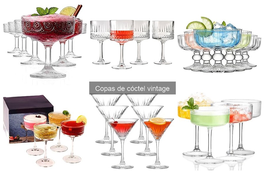 Consejos para Servir Cócteles en Copas Vintage con Estilo