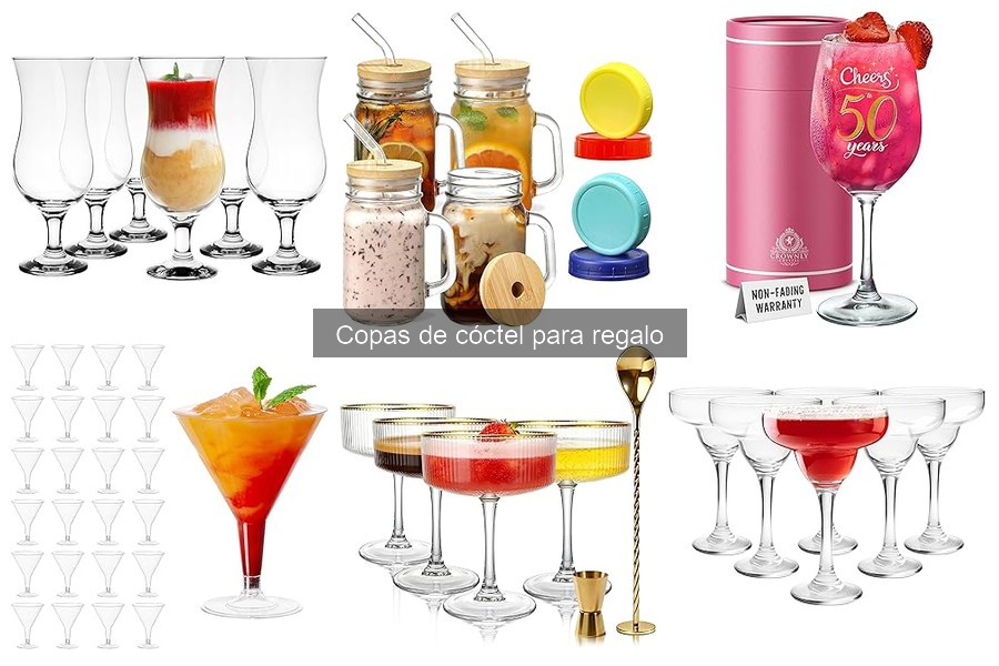 Copas de cóctel personalizadas como regalo exclusivo