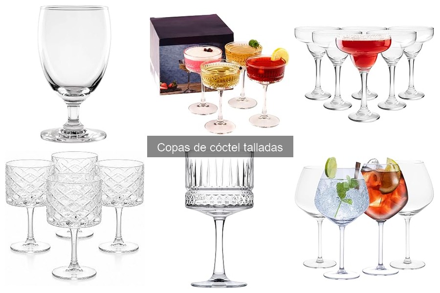 Copas de cóctel talladas populares para eventos especiales