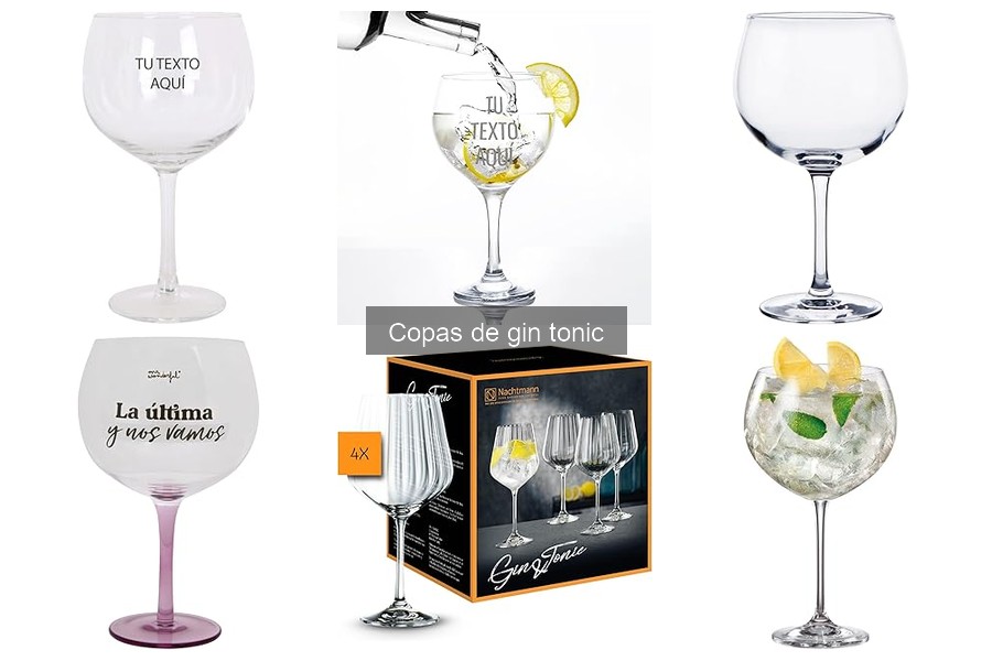 Copas de gin tonic personalizadas: opciones y precios