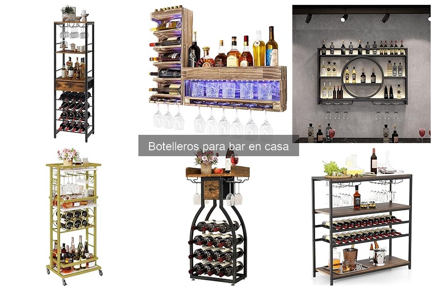 Cuidados y limpieza de botelleros para bar en casa