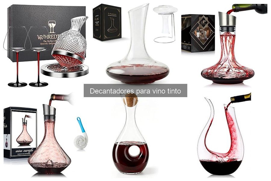 Decantadores de vino tinto para ocasiones especiales