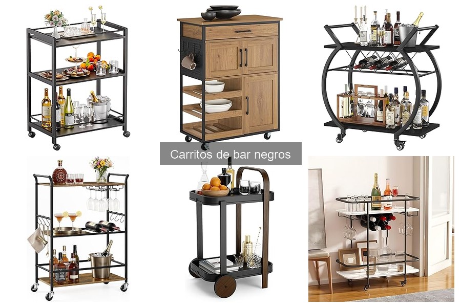Diferencias entre carritos de bar negros y de otros colores