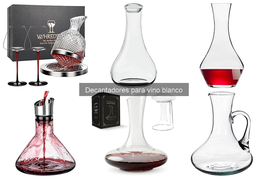 Diferencias entre decantadores de vino tinto y blanco