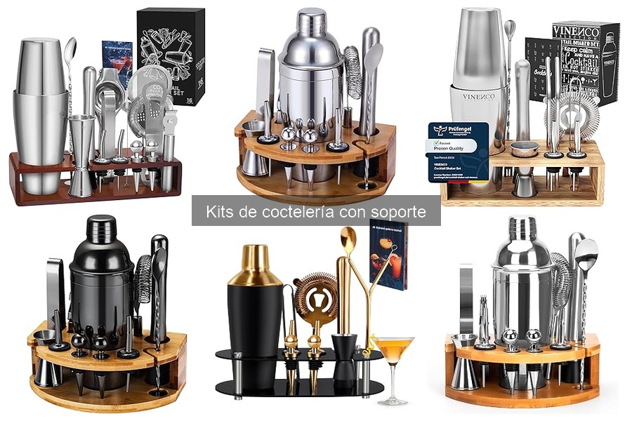 Diferencias entre Kits de Coctelería con Soporte y Sin Soporte
