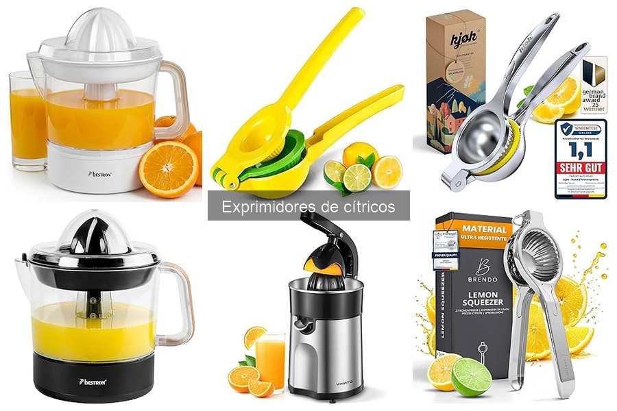 Diferentes tipos de exprimidores de cítricos para elegir