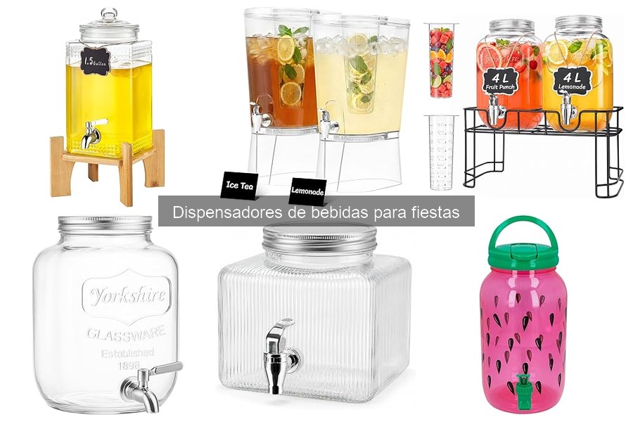 Dispensadores de bebidas más vendidos en Amazon para fiestas
