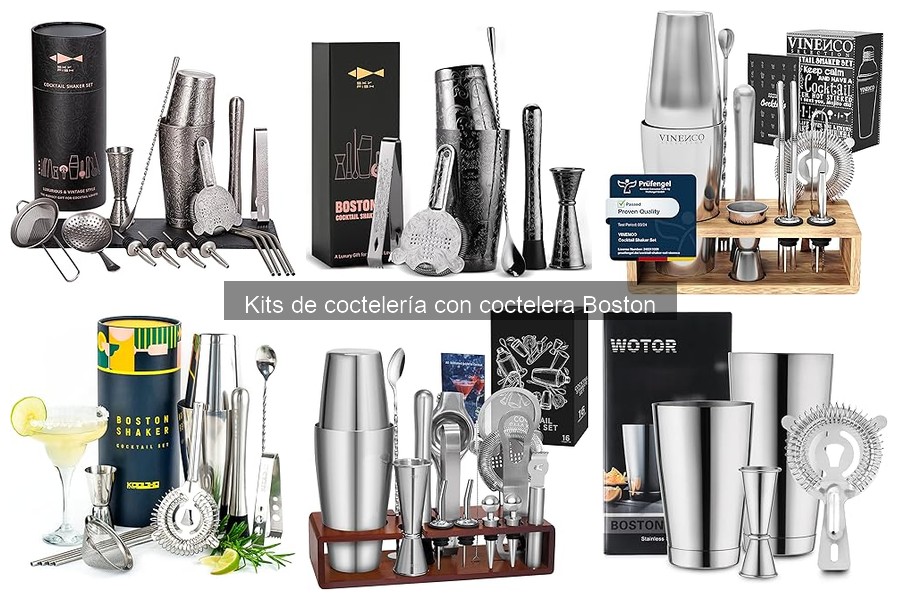 Dónde comprar kits de coctelería con coctelera Boston