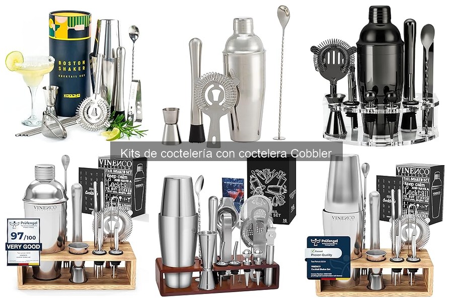 Dónde comprar kits de coctelería con coctelera Cobbler