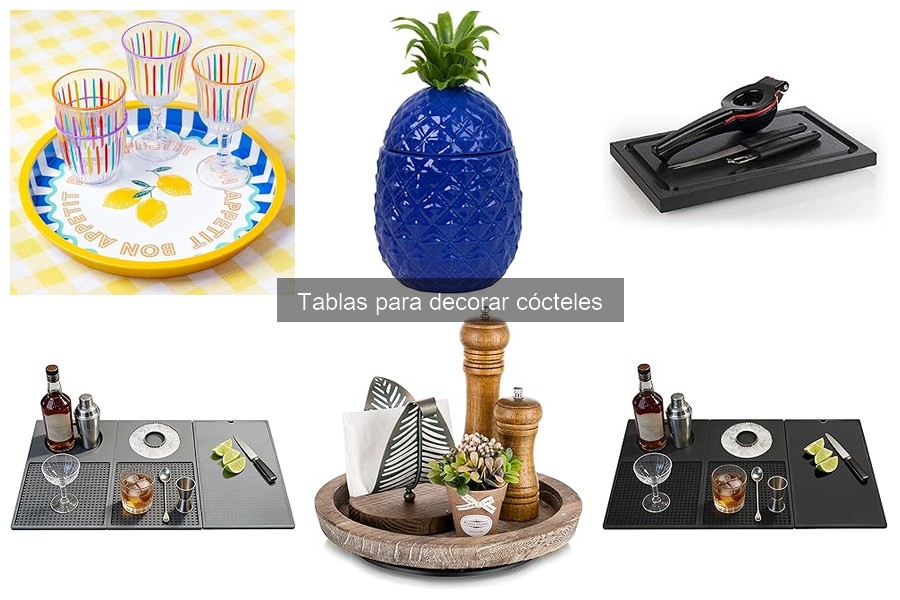 Dónde comprar tablas para decorar cócteles de calidad