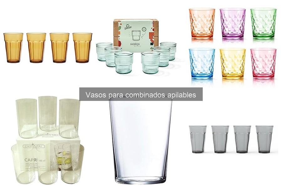 Donde comprar vasos apilables para combinados a buen precio