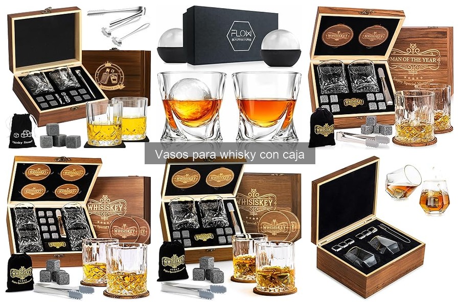 Dónde comprar vasos para whisky con caja a buen precio