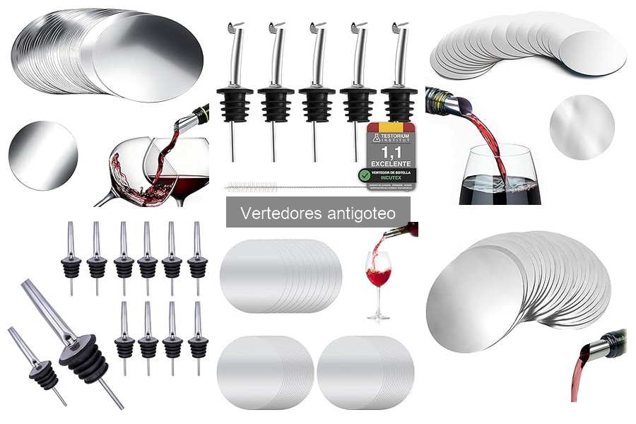 Dónde comprar vertedores antigoteo para vino y más