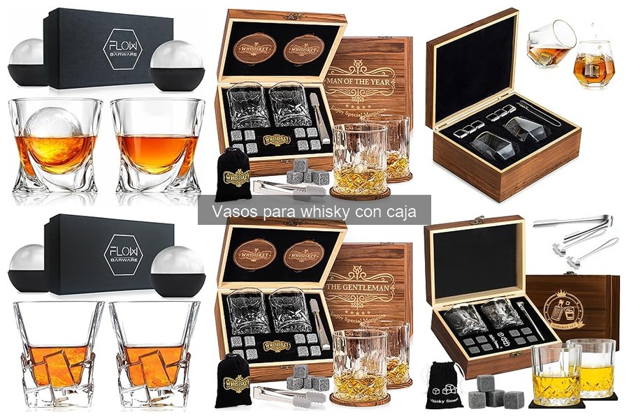 Errores comunes al elegir vasos para whisky con caja