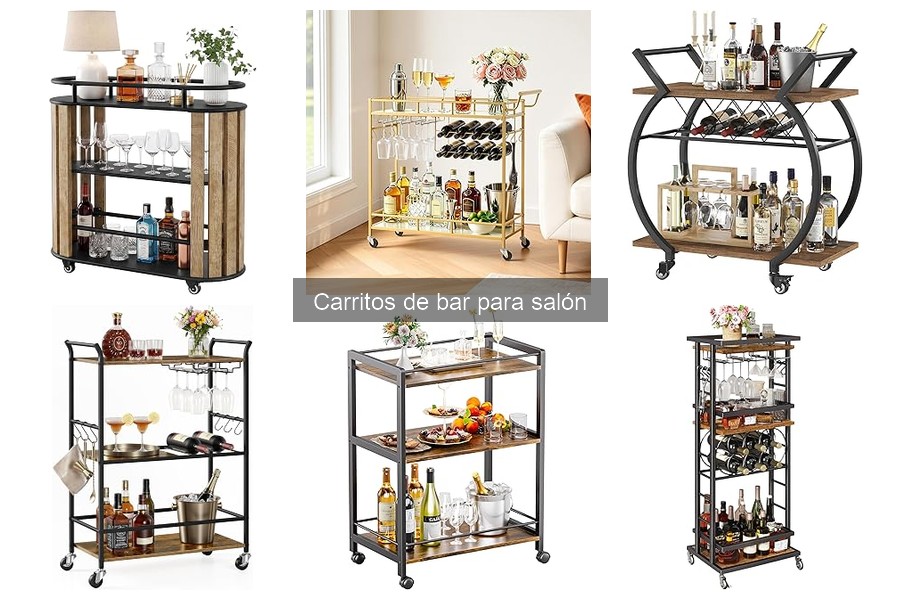 Estilos de carritos de bar que transforman tu decoración