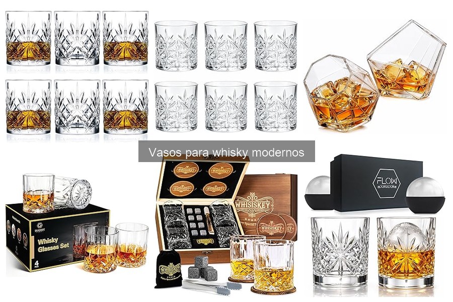 Estilos de vasos de whisky modernos para cada ocasión