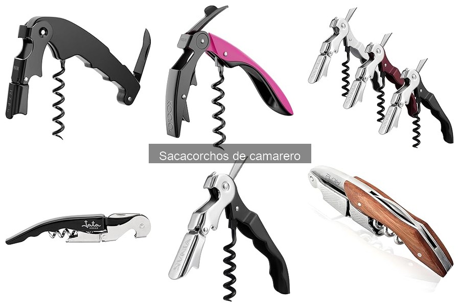 Estilos y diseños de sacacorchos de camarero modernos