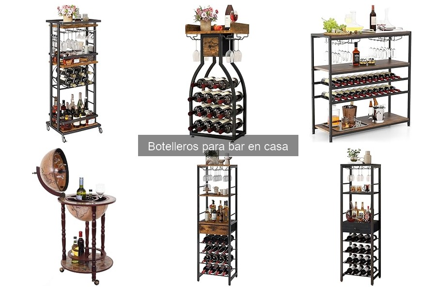 Guía de compra de botelleros para bar en casa