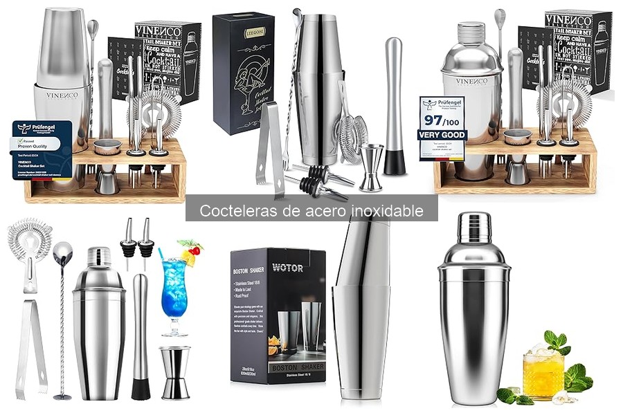Guía de compra de cocteleras de acero inoxidable