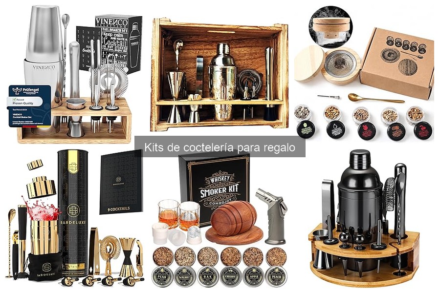 Guía de Uso de Elementos en Kits de Coctelería para Regalo