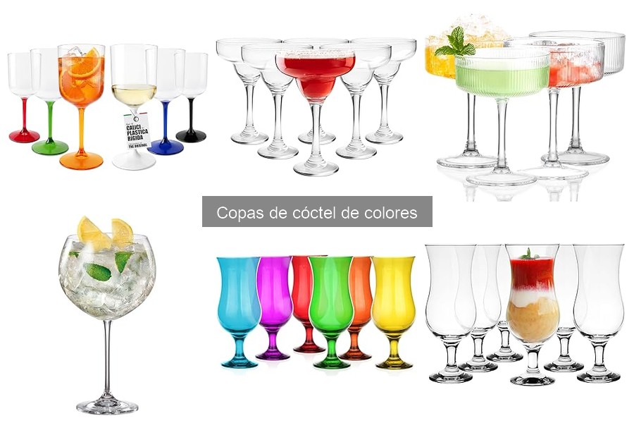 Guía para Elegir Copas de Cóctel de Colores