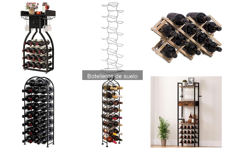 Guía para elegir el mejor botellero de suelo