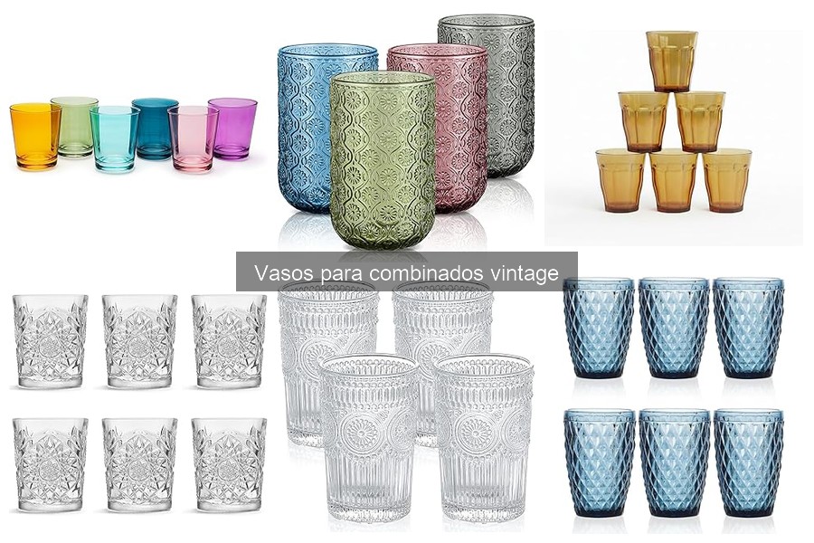 Historia de los vasos para combinados vintage