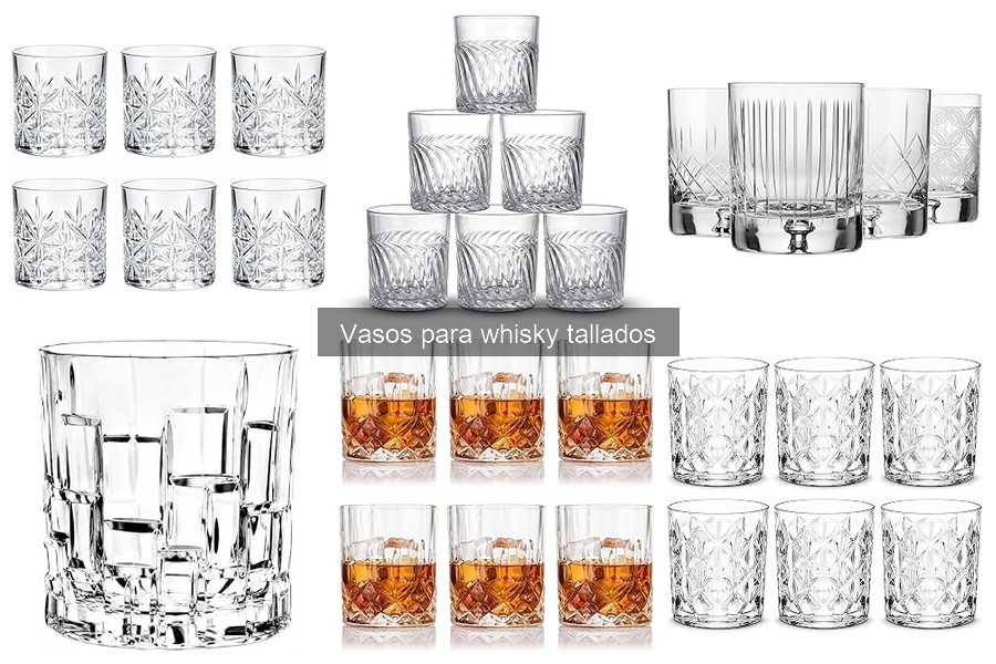 Ideales dimensiones de vasos tallados para disfrutar whisky