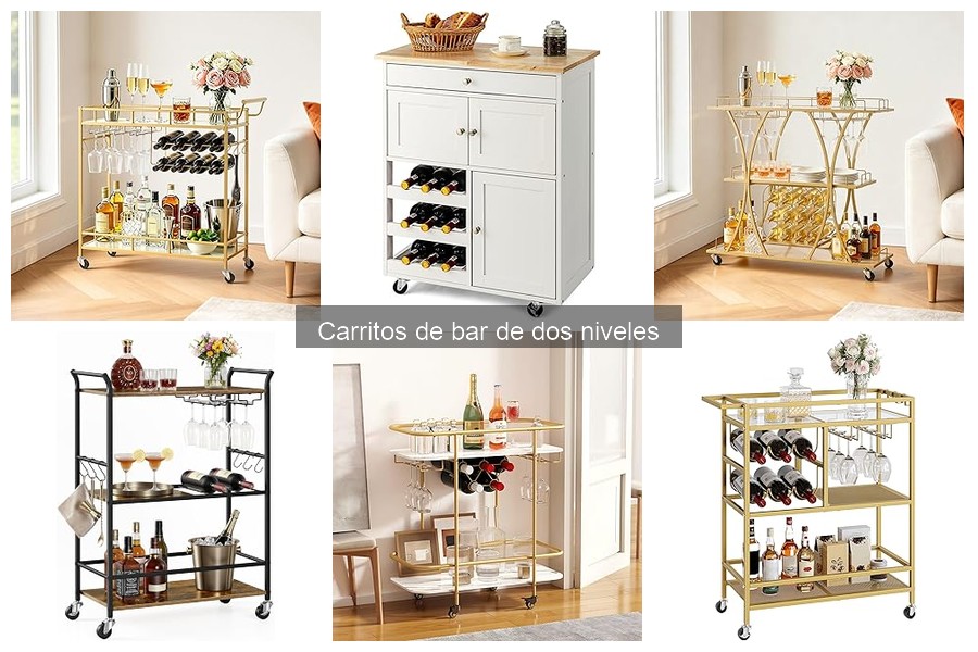 Ideas Creativas para Decorar Tu Carrito de Bar de Dos Niveles