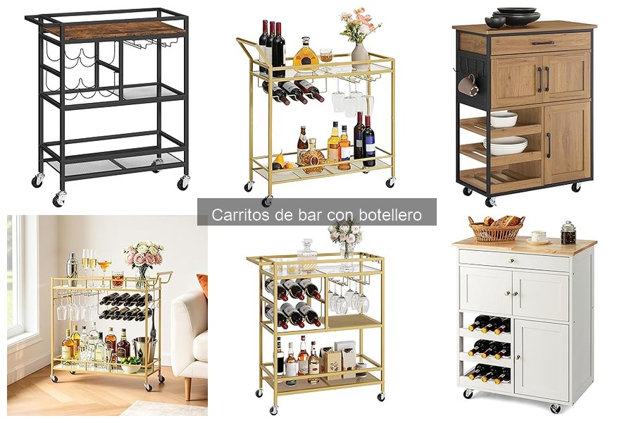 Ideas creativas para personalizar tu carrito de bar con botellero