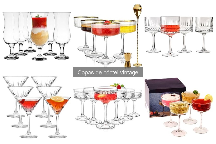 La historia de las copas de cóctel vintage