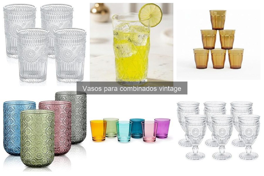 Las tendencias actuales en vasos para combinados vintage