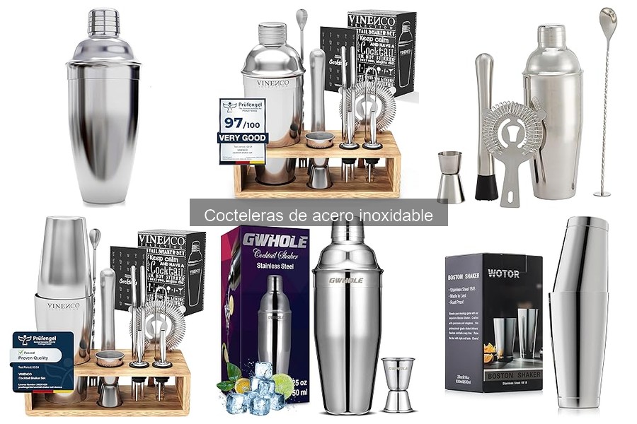 Mantenimiento y limpieza de cocteleras de acero inoxidable