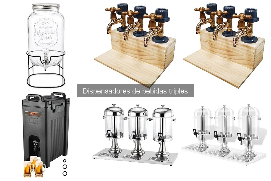 Mantenimiento y limpieza de dispensadores de bebidas triples