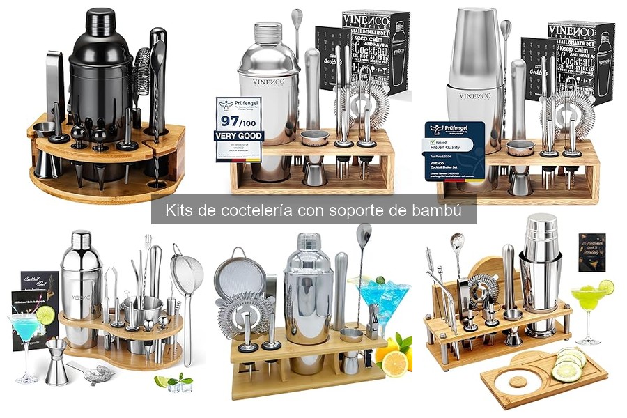 Mantenimiento y limpieza de soportes de bambú en coctelería