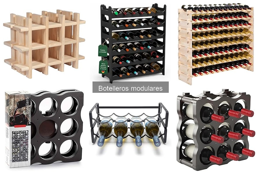 Mejores botelleros modulares para espacios pequeños