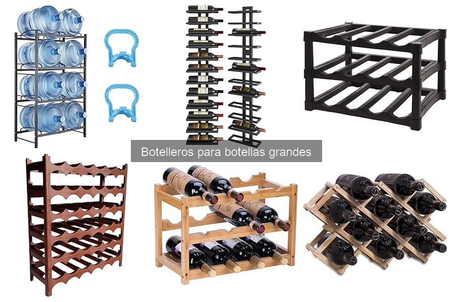 Mejores botelleros para botellas grandes económicos