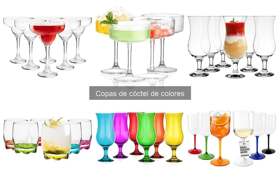 Mejores cócteles para servir en copas de colores